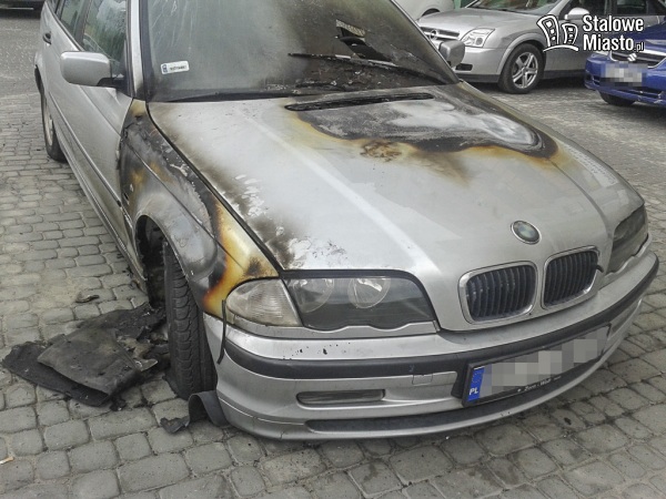 BMW stanęło w płomieniach